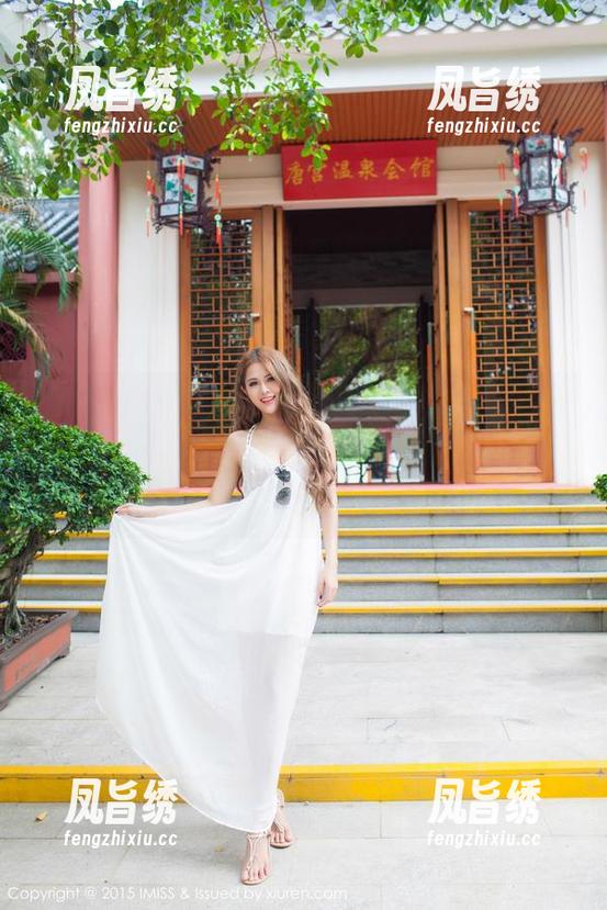 IMiss爱蜜社 - 机缘巧合之下，兜豆靓Youlina的免费图集，这礼服也太“抢眼”了吧？