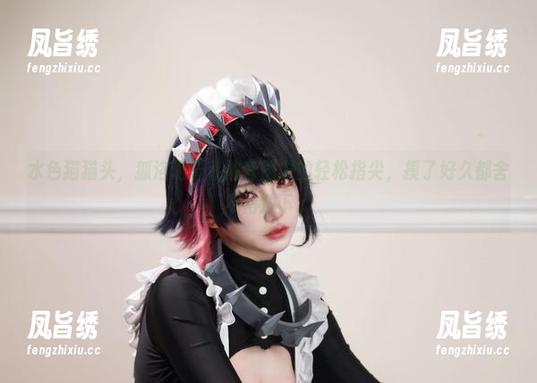 水色猫猫头，狐洛洛子私拍套图中的轻松指尖，摸了好久都舍不得放下。