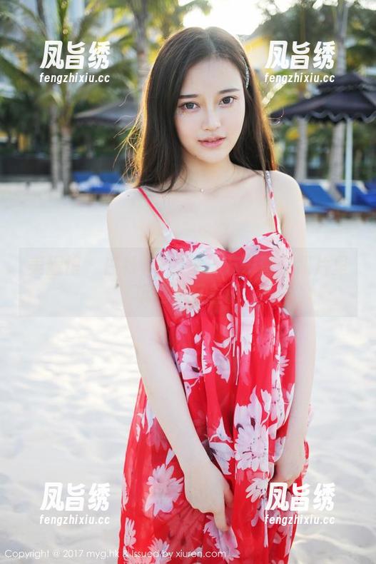 美媛馆 - 白衬衫+网袜：方子萱在照片里玩起了反差萌